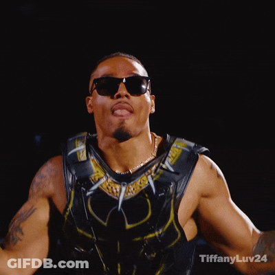 Man In Wrestling Ring With Tiffany Lloyd GIF