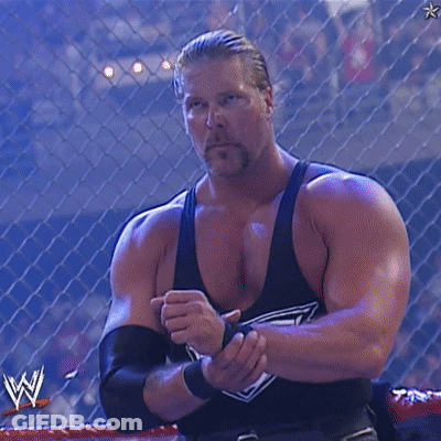 Man In Wrestling Ring With W Logo GIF