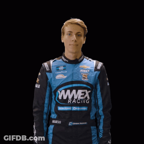 Man In Wweex Racing Jacket GIF