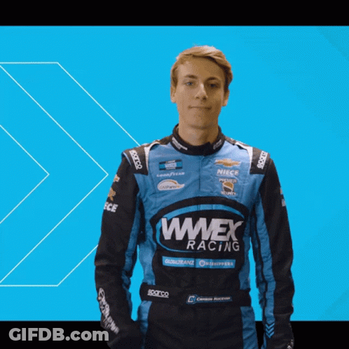 Man In Wweex Racing Jacket GIF