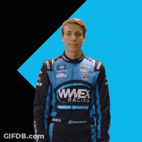 Man In WWEX Racing Jacket GIF