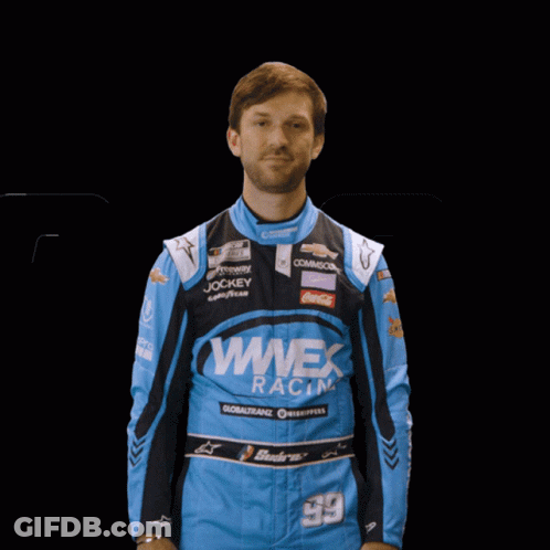 Man In Wwex Racing Uniform GIF