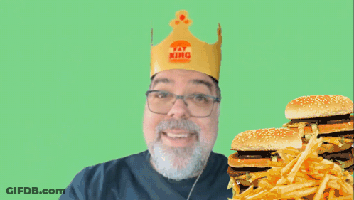 Man In Yay King Crown Giving Thumbs Up GIF