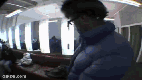Man In Yeah Right Shirt GIF