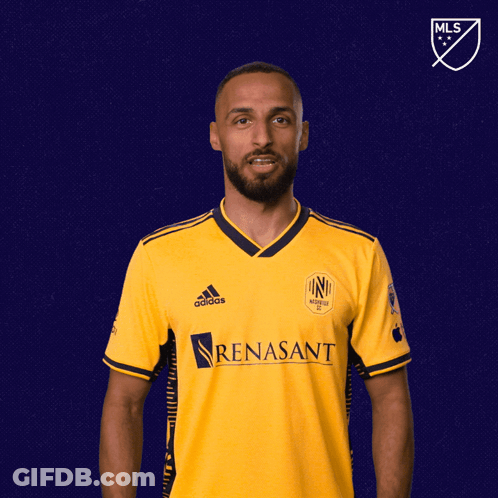 Man In Yellow Adidas Shirt Saying Renaissance GIF