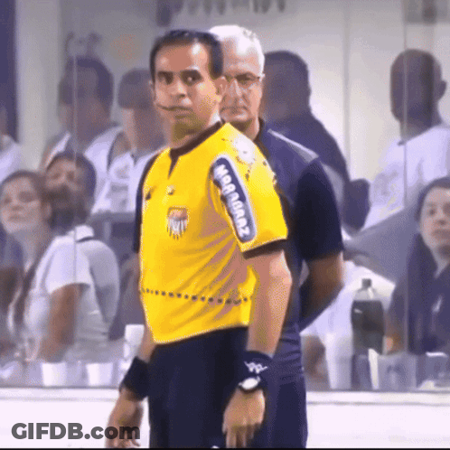 Man In Yellow Allianz Shirt GIF