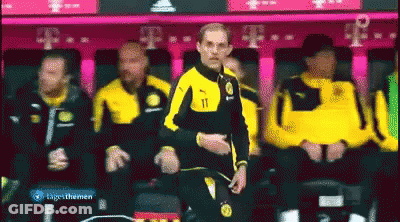 Man In Yellow And Black Jersey Number 11 GIF