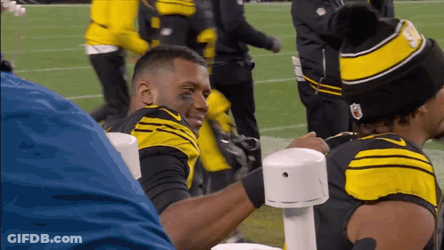 Man In Yellow And Black NFL Jersey GIF