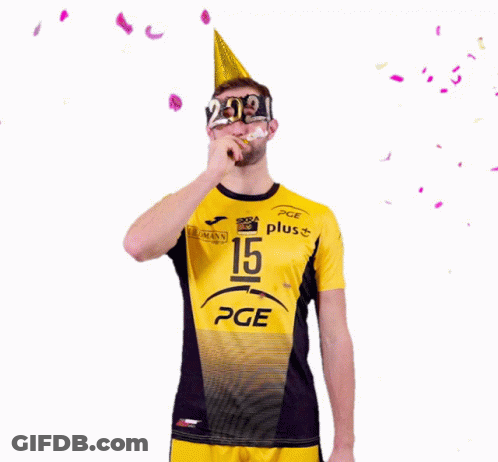 Man In Yellow And Black PGE Jersey GIF