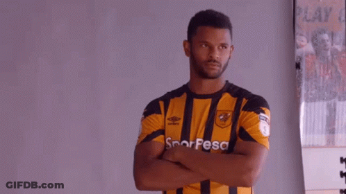 Man In Yellow And Black Striped Shirt Sportpesa GIF