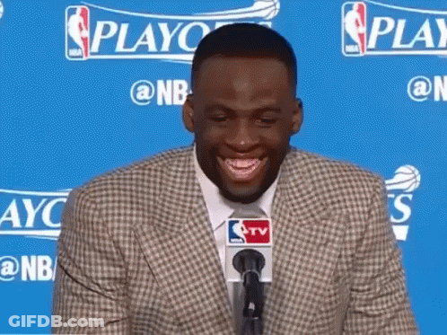 Man In Yellow And Blue Jacket Warriors GIF