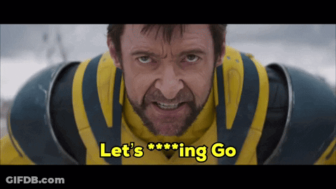 Man In Yellow And Blue Suit Saying Lets Go GIF