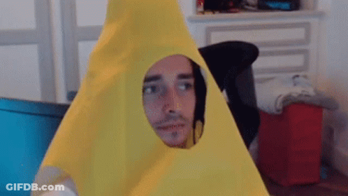 Man In Yellow Banana Costume GIF