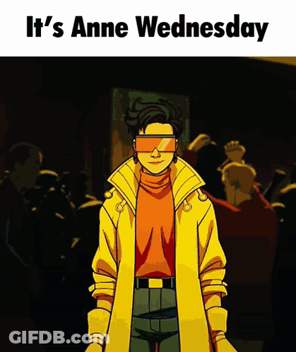 Man In Yellow Coat It's Anne Wednesday GIF