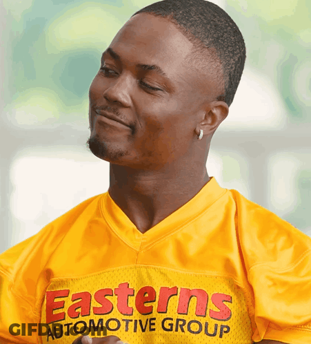 Man In Yellow Eastern Automotive Group Jersey GIF