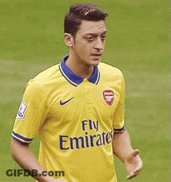 Man In Yellow Fly Emirates Jersey GIF
