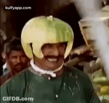Man In Yellow Helmet Smiling GIF