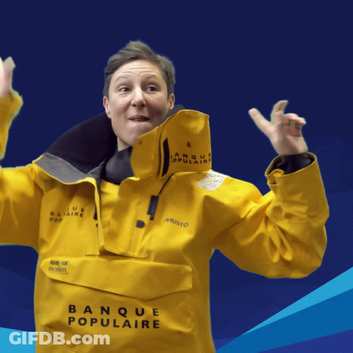 Man In Yellow Jacket Banque Populaire GIF