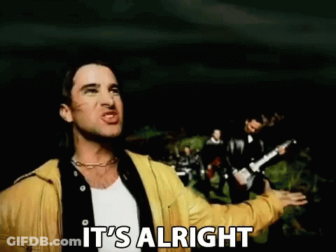 Man In Yellow Jacket Saying It's Alright GIF