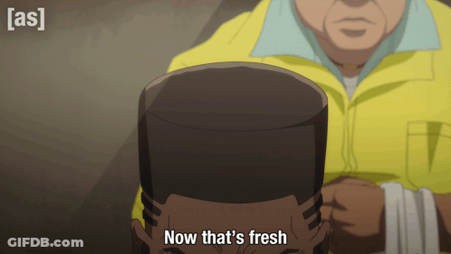 Man In Yellow Jacket Saying Now That's Fresh GIF