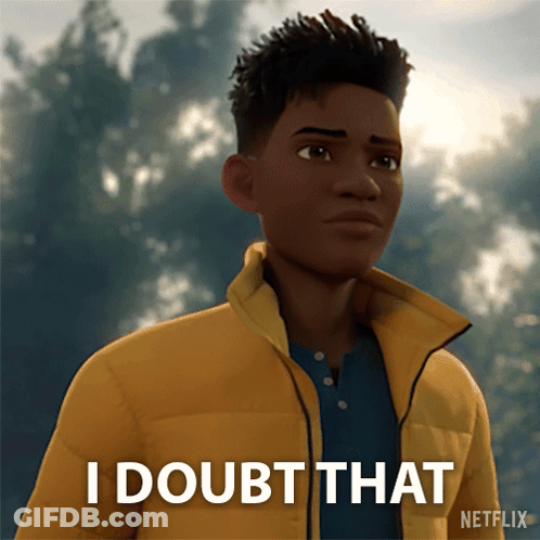 Man In Yellow Jacket Says I Doubt That GIF