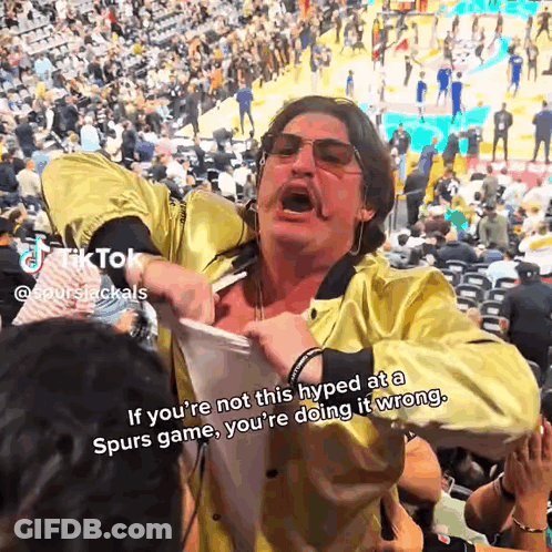 Man In Yellow Jacket Yelling GIF