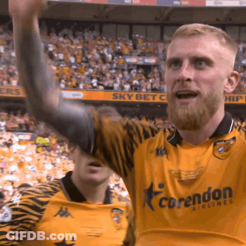 Man In Yellow Jersey Corendon GIF