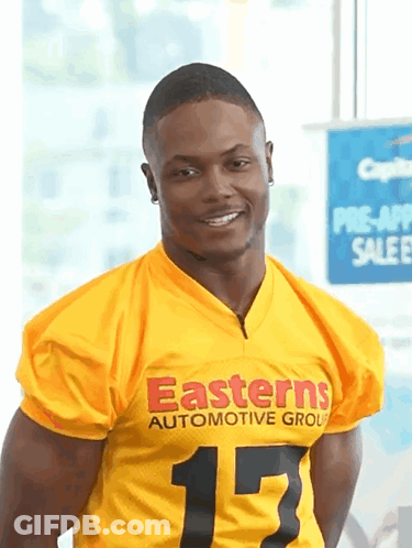 Man In Yellow Jersey Easterns Automotive Group GIF
