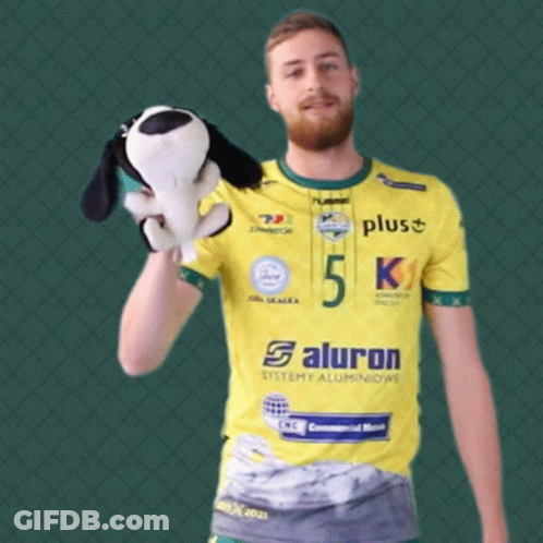 Man In Yellow Jersey Number 14 GIF