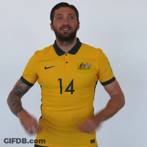 Man In Yellow Jersey Number 14 GIF