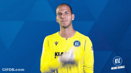 Man In Yellow Jersey With KSC GIF