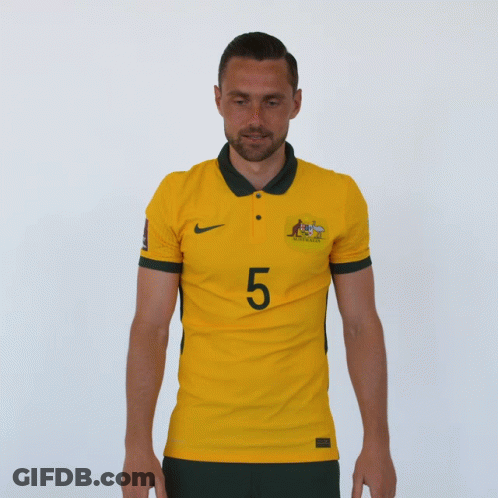 Man In Yellow Jersey With Number 5 GIF