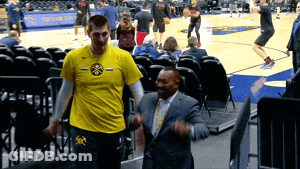 Man In Yellow Nuggets Shirt GIF