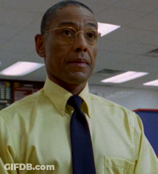 Man In Yellow Shirt And Blue Tie GIF