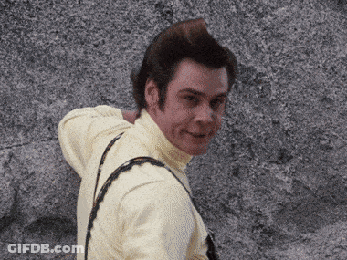 Man In Yellow Shirt And Suspenders GIF