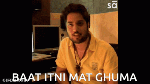 Man In Yellow Shirt Baat Itni Mat Ghuma GIF