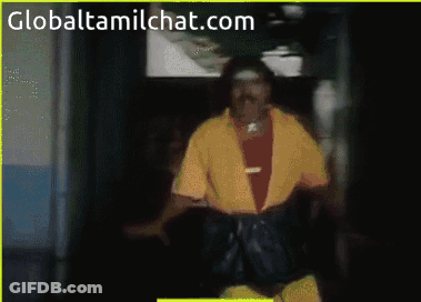 Man In Yellow Shirt Dancing Globaltamilchat.com GIF