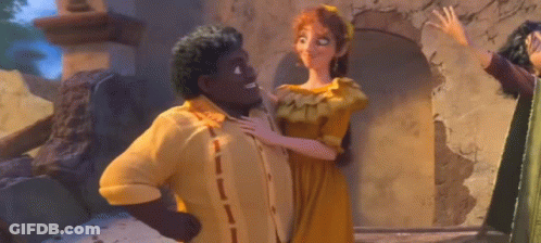 Man In Yellow Shirt Hugging Woman Yellow Dress GIF