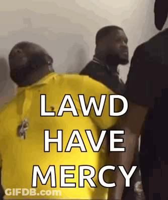 Man In Yellow Shirt Lawd Have Mercy GIF