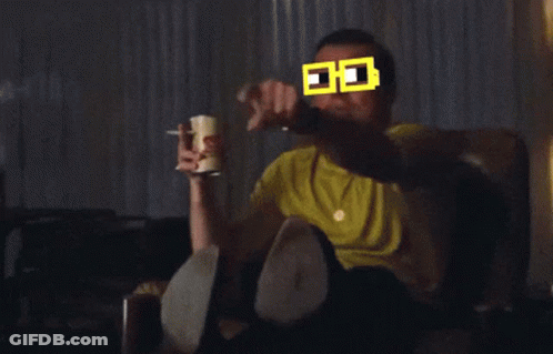 Man In Yellow Shirt Pointing GIF