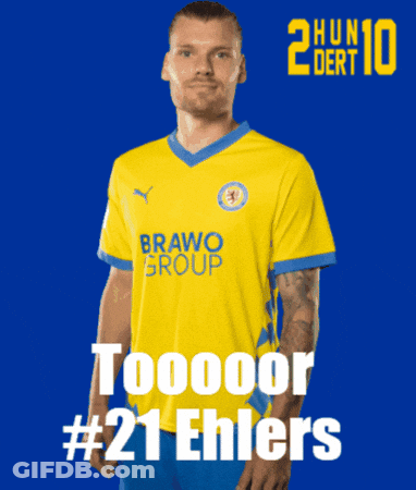 Man In Yellow Shirt Saying Bravo Group # 21 Ehlers GIF