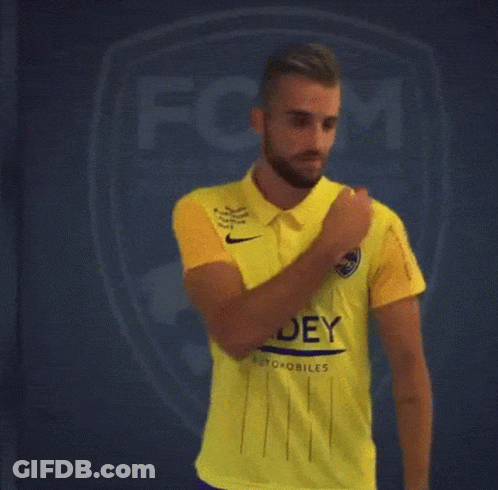 Man In Yellow Shirt Saying FCM GIF
