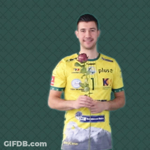 Man In Yellow Shirt Saying Plus K GIF