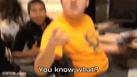 Man In Yellow Shirt Saying You Know What GIF