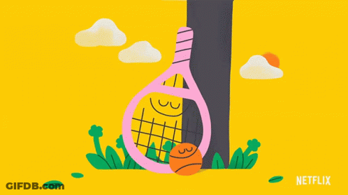 Man In Yellow Shirt With Kangaroo Looking Down GIF