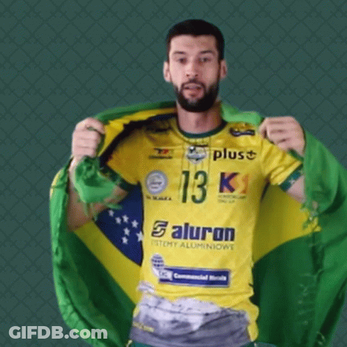 Man In Yellow Shirt With Number 13 K GIF