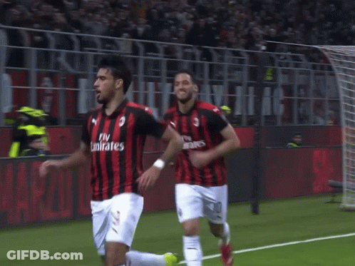 Man In Yellow Shirt With Number 7 GIF