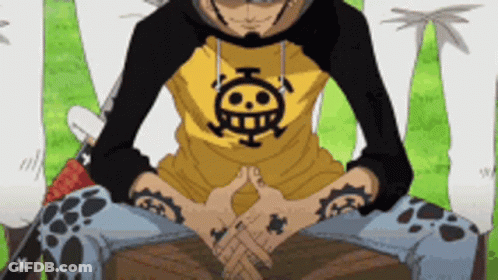 Man In Yellow Skull Shirt Sitting GIF
