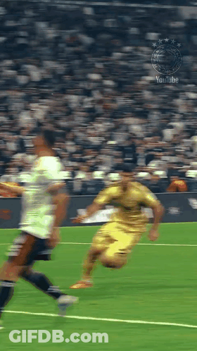 Man In Yellow Space Suit With Helmet GIF