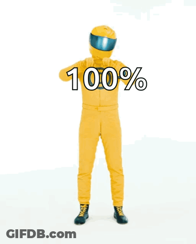 Man In Yellow Suit Pointing To Pure Love GIF